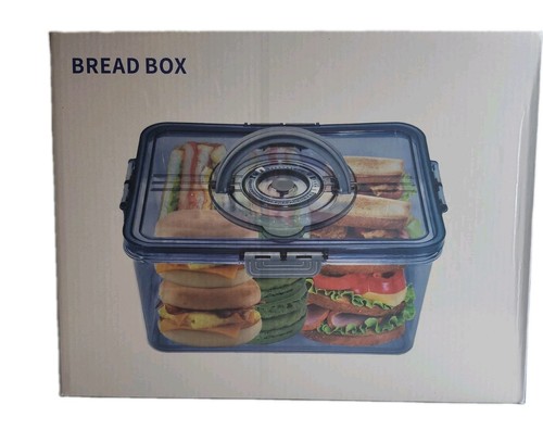 Large bread box with - lid, and