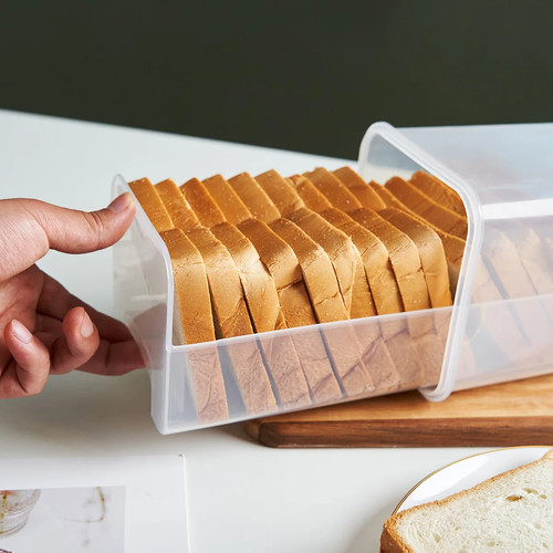 Bread loaf container clear - bread,
