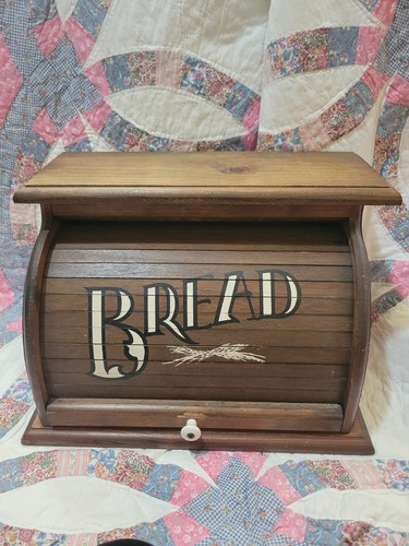 Vintage wood roll top - vintage, bread