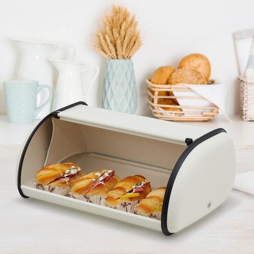 Stainless steel bread box roll - stainless,